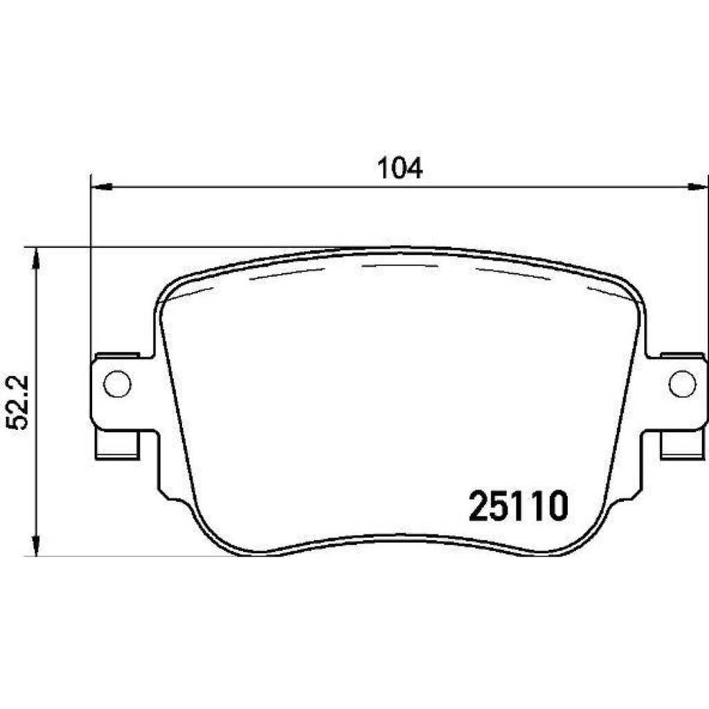 Колодки тормозные дисковые задние для автомобилей Skoda Octavia A7 / VW Caddy / Audi A1 TRIALLI PF 4124