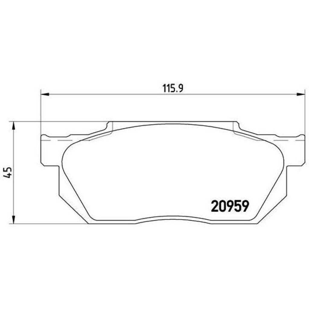 Колодки тормозные дисковые передние для автомобилей Honda Fit TRIALLI PF 4219