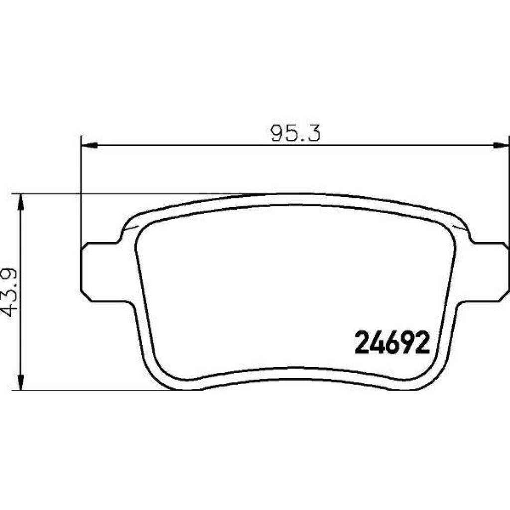 Колодки тормозные для автомобилей Renault Kangoo II / Mercedes Citan дисковые задние TRIALLI PF 4091