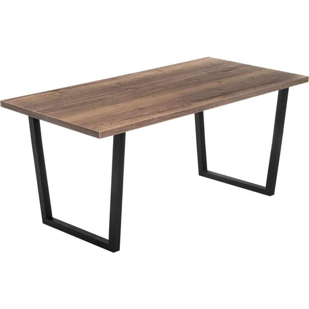 Деревянный стол Woodville Эльпатия 150 дуб велингтон, черный матовый 420994