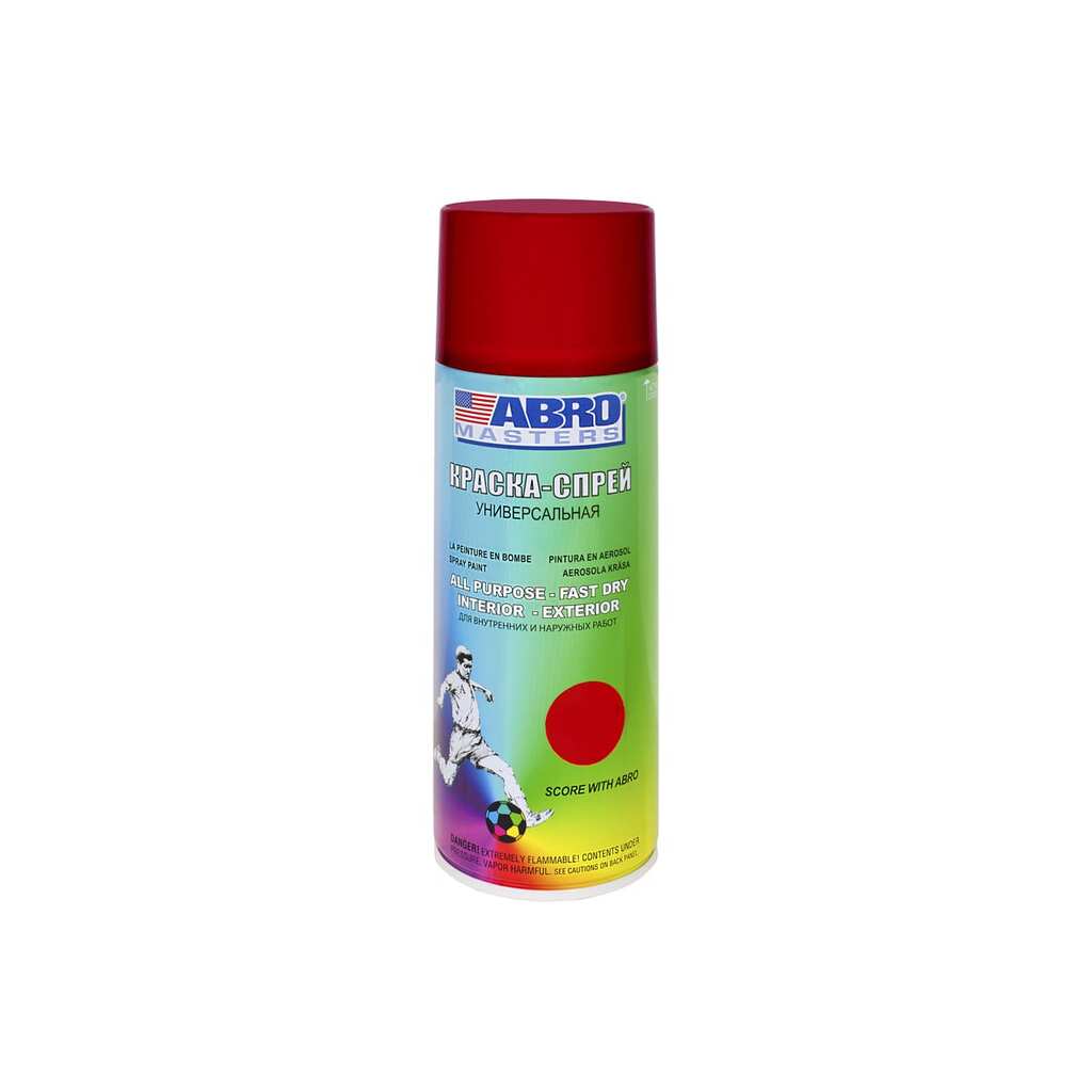 Аэрозольная краска ABRO INDUSTRIES INC Abro Masters вишневая, 400 мл SP-073-AM
