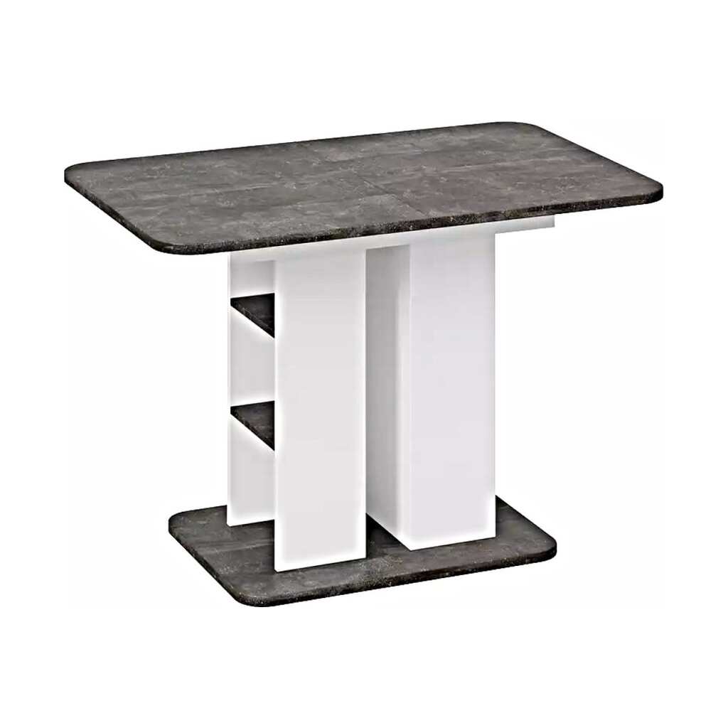 Обеденный стол ТриЯ Мюнхен тип 2, белый ясень/ателье темный 209700