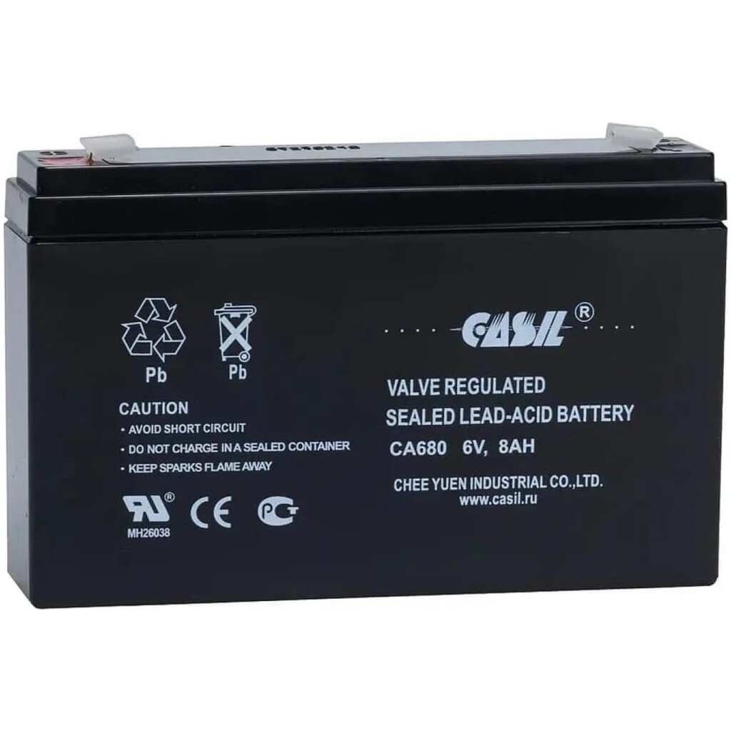 Аккумуляторная батарея CASIL CA680 6 В / 8 Ач 10601915