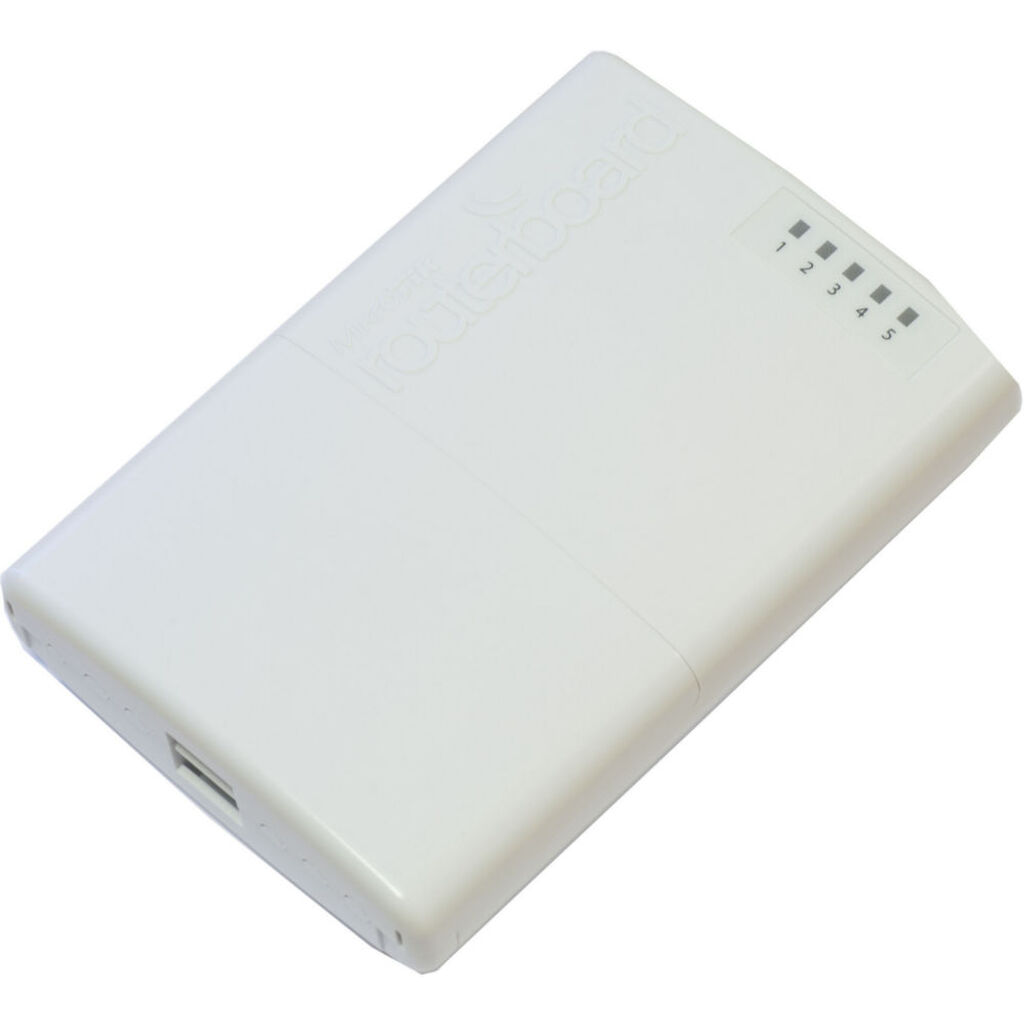 Маршрутизатор MikroTik RB750P-PBr2 PowerBox with 650MHz CPU, 64MB RAM, 5xLAN (four with PoE out), RouterOS L4, outdoor case, PSU, PoE, mounting set