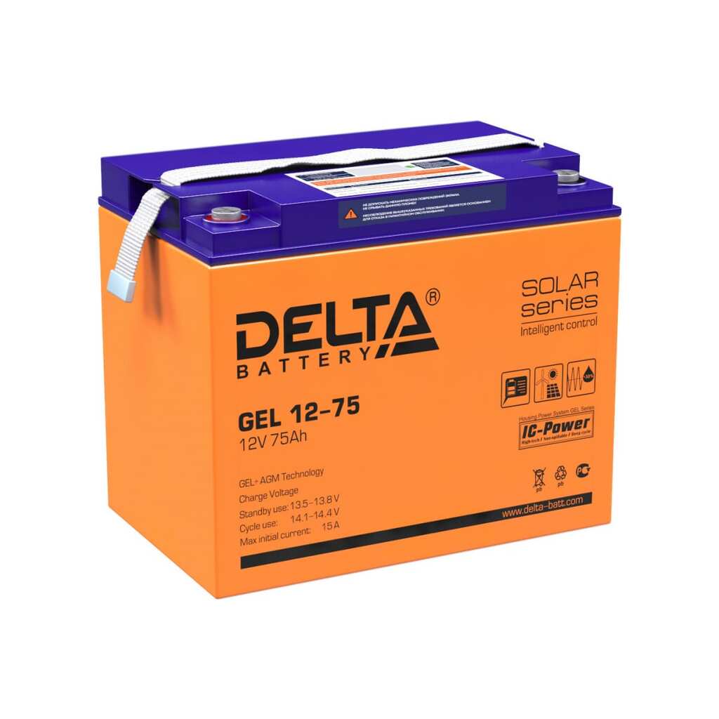 Батарея аккумуляторная Delta GEL 12-75