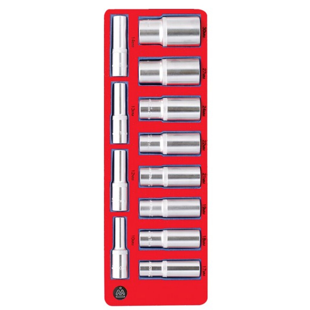 Набор глубоких головок (1/2”, ложемент, 12 предметов) МАСТАК 5-014012