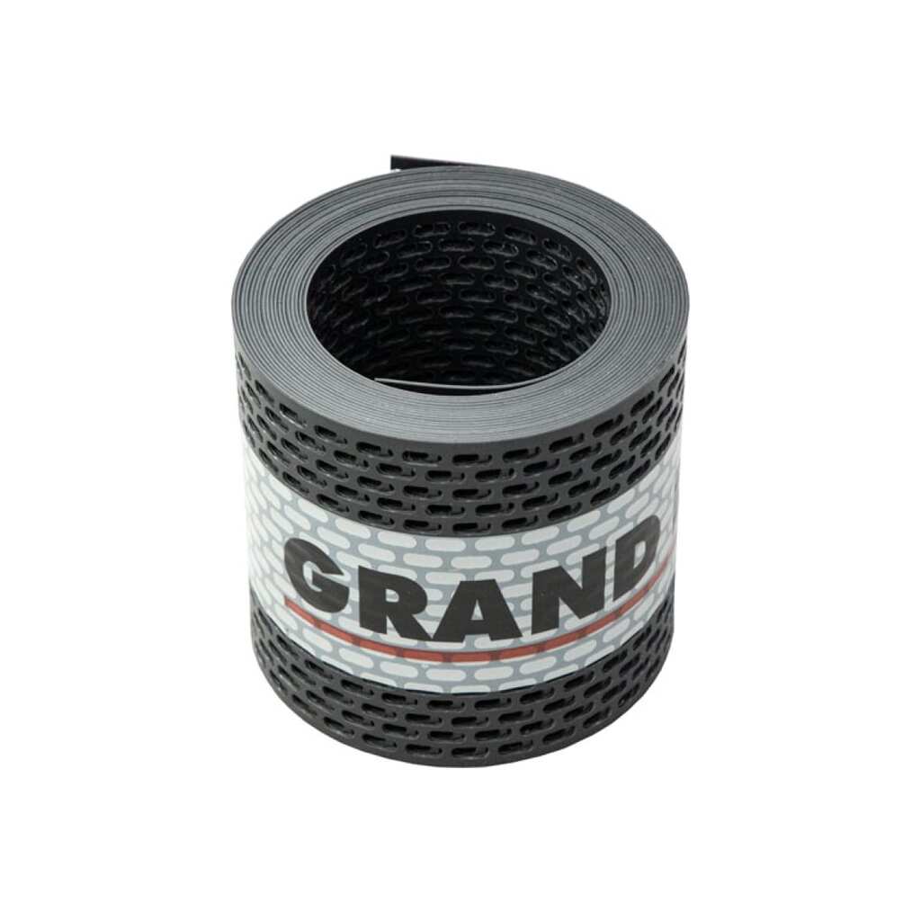 Вентиляционная карнизная лента Grand Line черная, 100x5000 мм 125593 GrandLine
