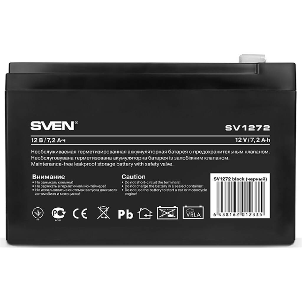 Батарея SV 1272 12V, 7.2Ah, F2 SVEN SV-012335