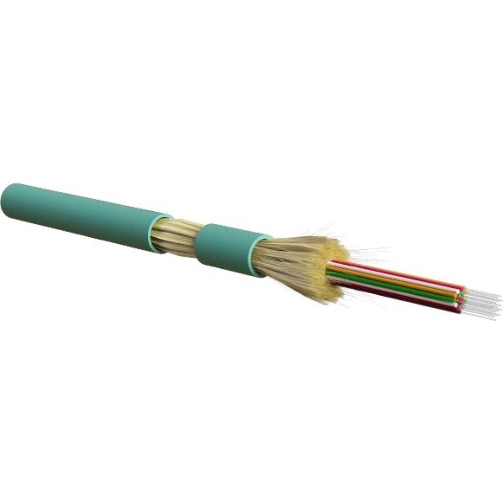 Волоконно-оптический кабель Hyperline FO-DT-IN-503-4-HFLTx-AQ 50/125 (OM3) многомодовый, 4 волокна, плотное буферное покрытие (tight buffer), для внутренней прокладки, HFLTx, –40C – +70C, го