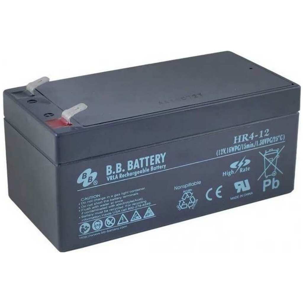 Аккумуляторная батарея 12 В, 3.6 Ач BB Battery HR 4-12