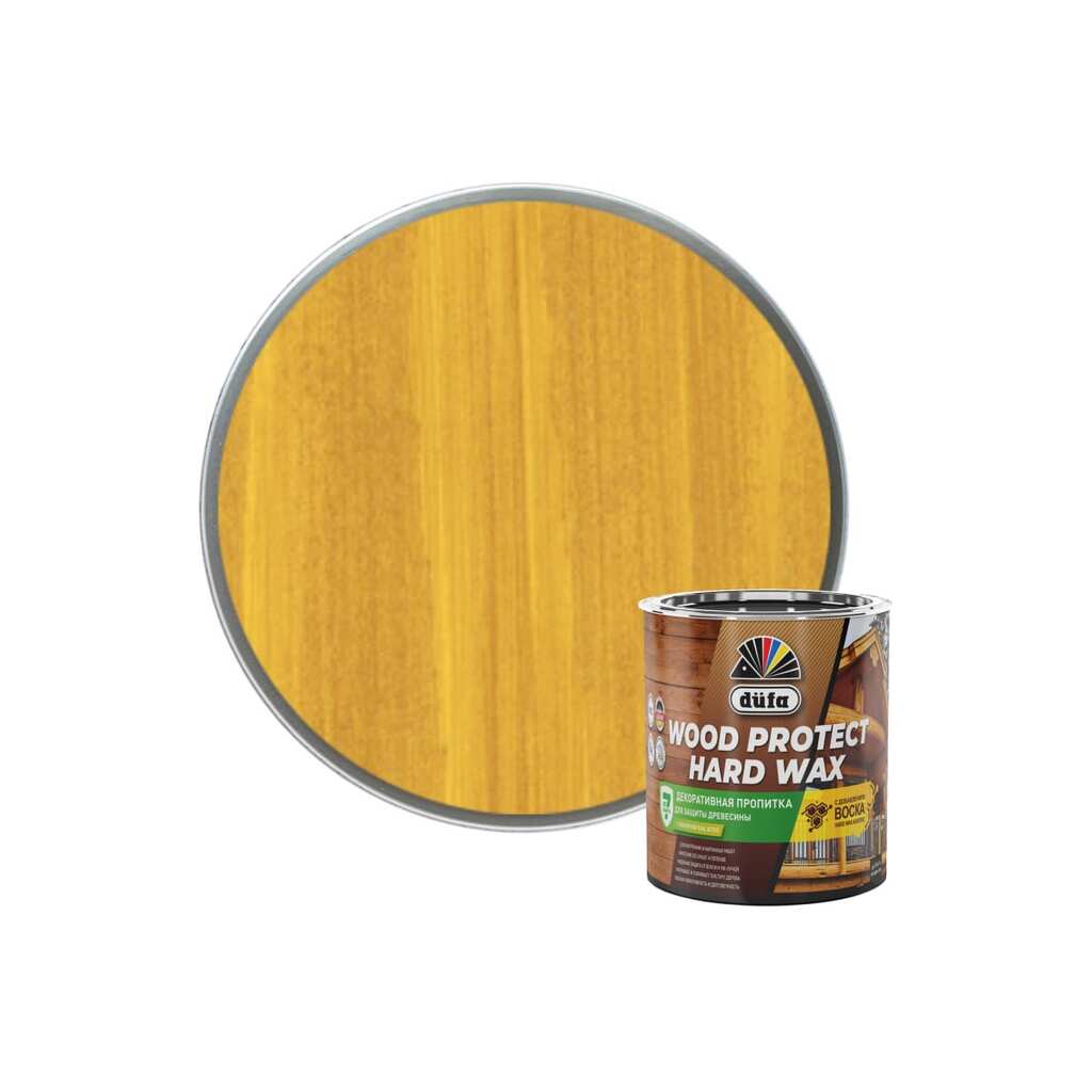 Пропитка Dufa WOOD PROTECT HARD WAX пиния, 0.75 л МП00-010449