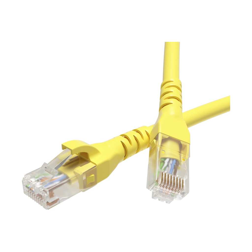 Патч-корд DKC неэкранированный cat6a u/utp 4x2, lszh, жёлтый, 3.0м RN6AUU4530YL