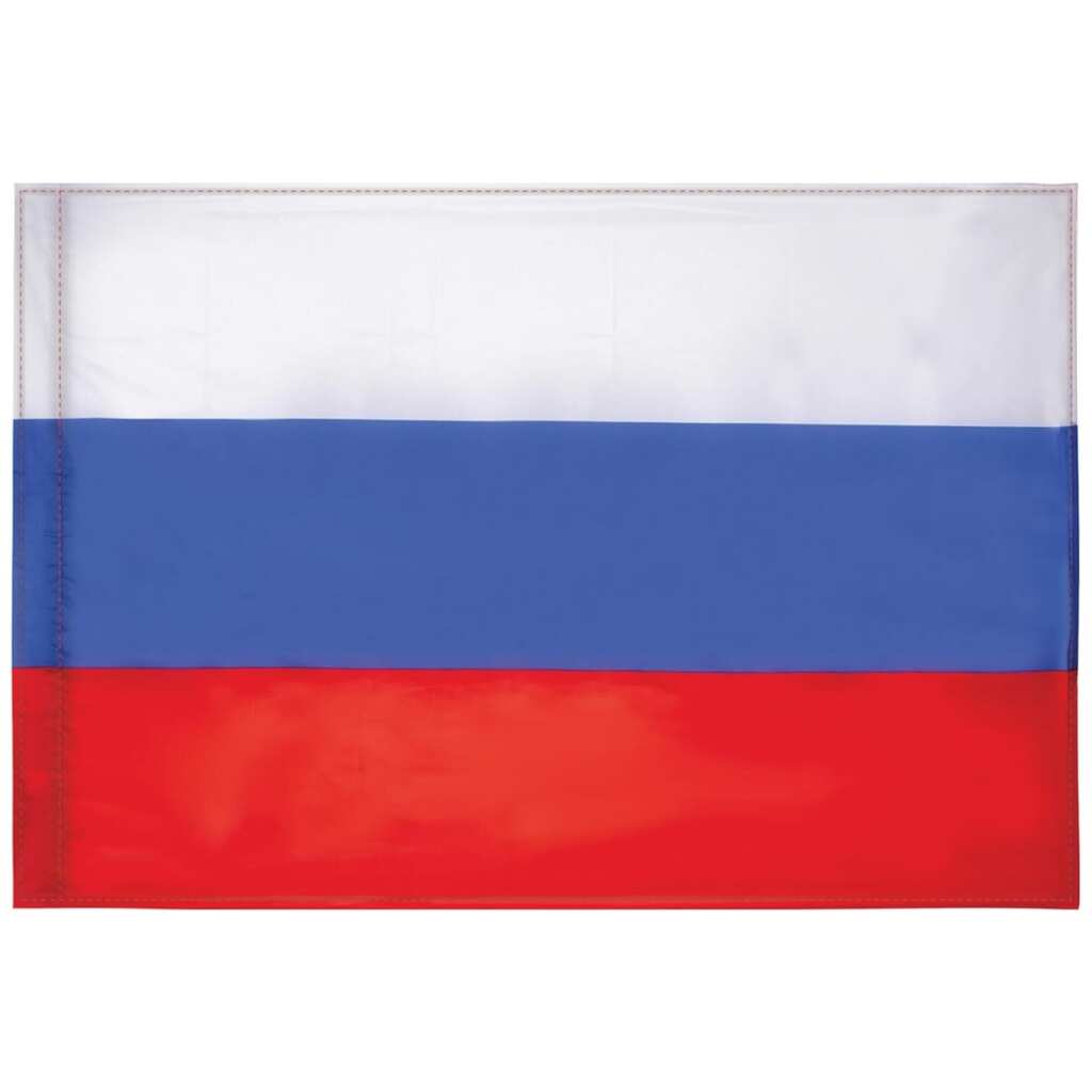 Флаг России Staff 90x135 см, без герба, прочный, с влагозащитной пропиткой, полиэфирный шелк 550225