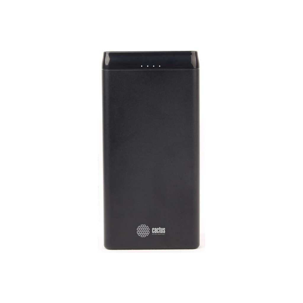 Мобильный аккумулятор Cactus 10000mah 2.1a 2xusb черный CS-PBFSFT-10000