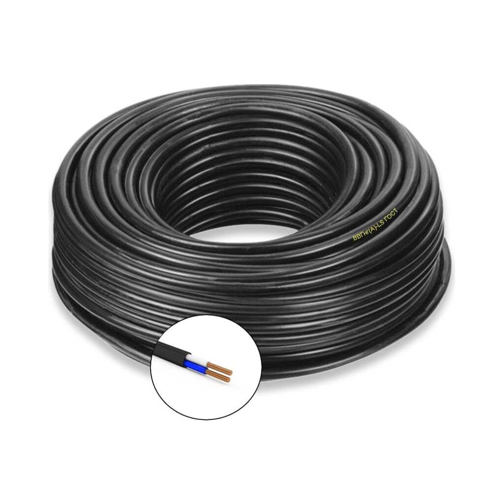 Силовой кабель ПРОВОДНИК ввгнг(a)-ls 2x1.5 мм2, 2м OZ10191L2