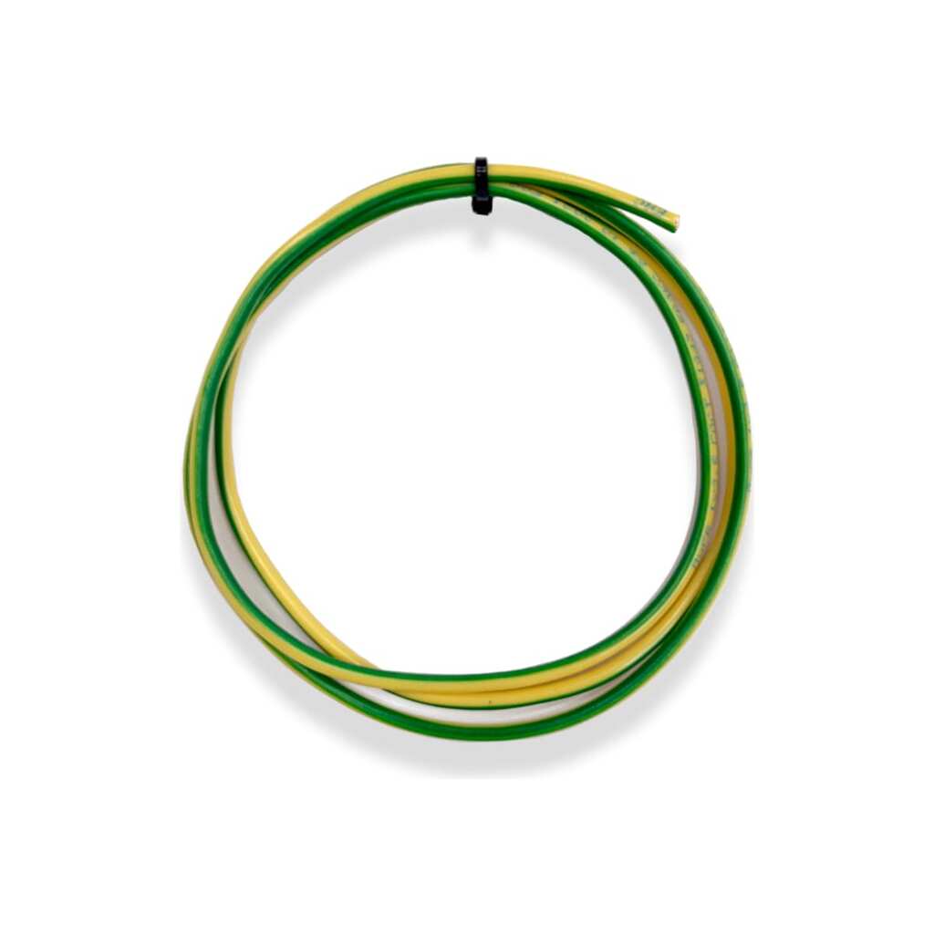 Установочный провод ПУГПнг(А)-HF ПРОВОДНИК 1x1 мм2 зелено-желтый, 1м OZ341608L1
