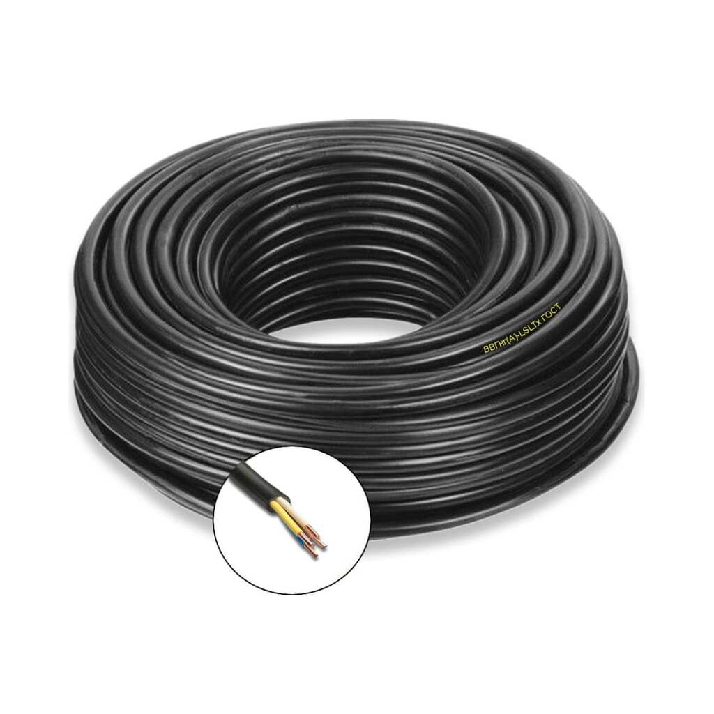 Силовой кабель ПРОВОДНИК ввгнг(a)-lsltx 4x1.5 мм2, 2м OZ48600L2