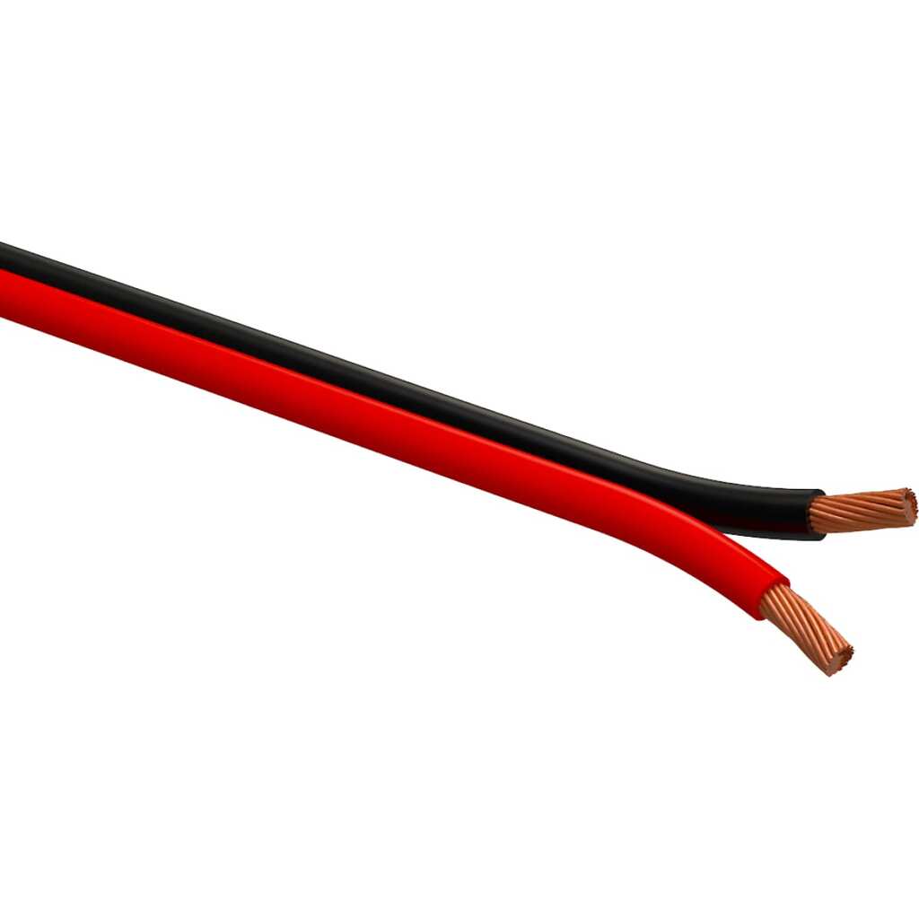 Акустический кабель ЭРА 2x1,00 мм2, красно-черный, 20 м Б0059293 ERA