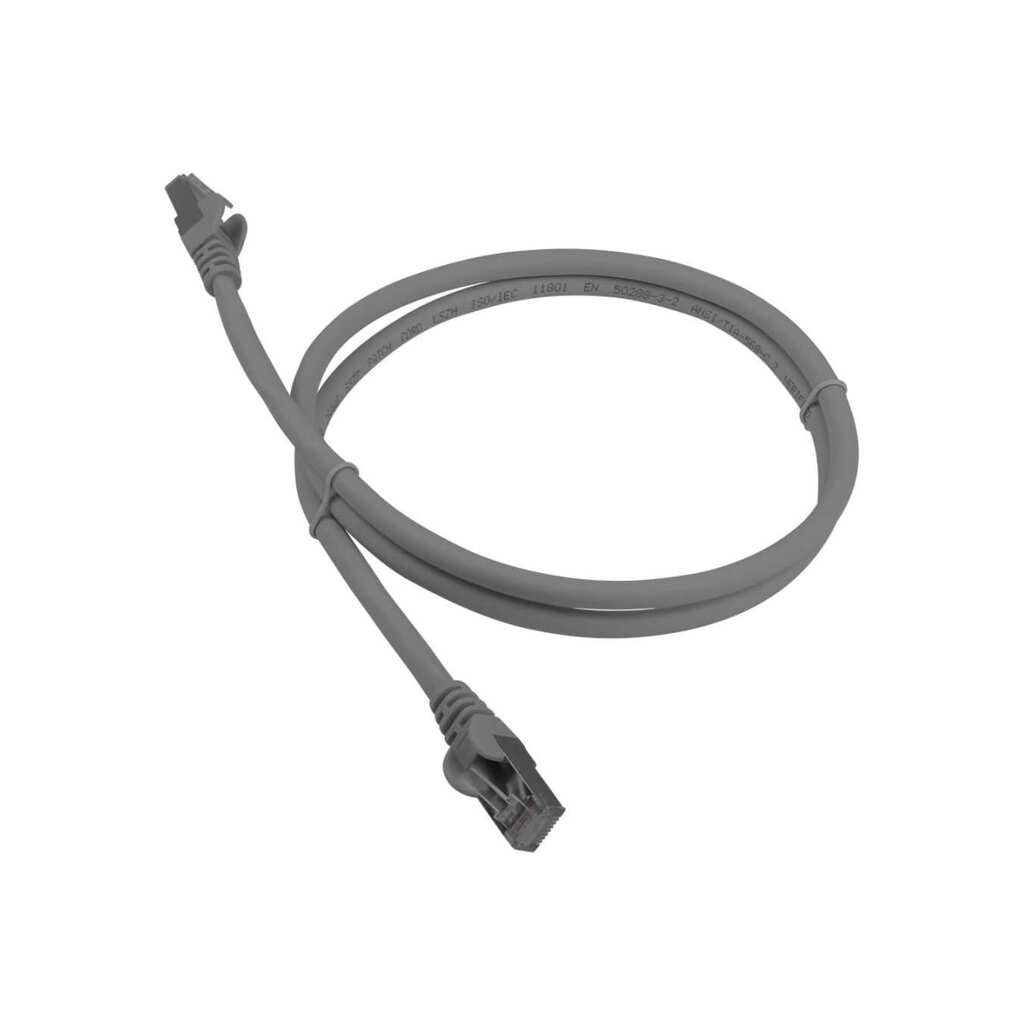 Патч-корд RJ45 - RJ45 LANMASTER 4 пары, S/FTP, категория 8, 3.0 м, серый, LSZH, LAN-PC45/S8-3.0-GY