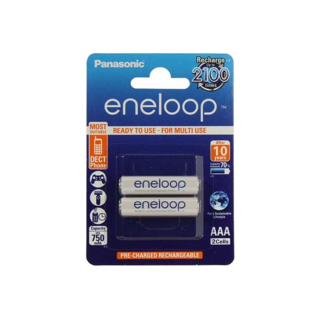 Аккумулятор Panasonic eneloop BK-4MCDE/2BE 800mAh AAA R03 BL2 УТ-00000811