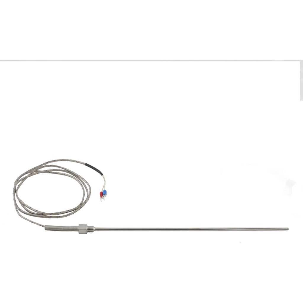 Датчик температуры с кабелем INNOCONT исполнение N, спай CA, раб.часть: диаметр 4,8мм длина 300мм, резьба М10x1,5, длина кабеля 1,5м TS-W-N-CA-4,8-300-1,5-M10x1,5