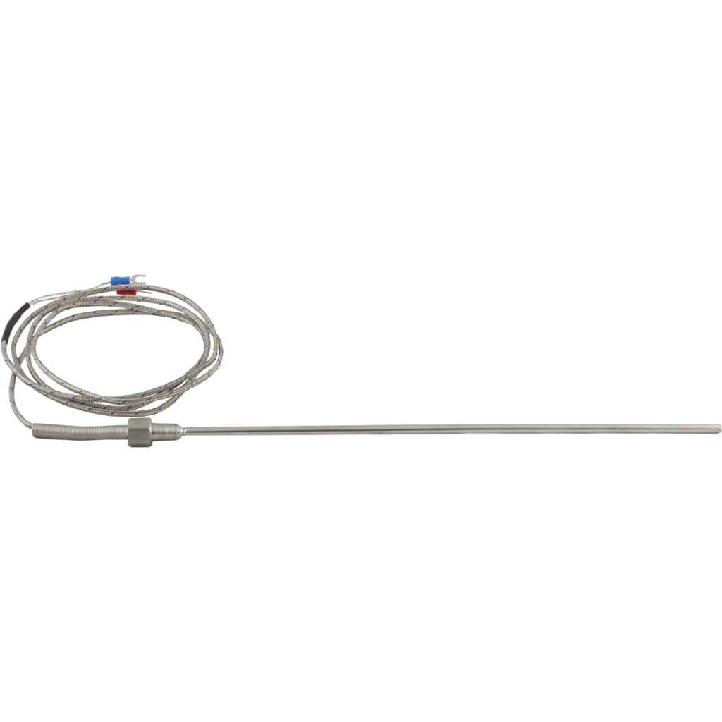 Датчик температуры с кабелем INNOCONT исполнение N, спай CA, раб.часть: диаметр 4,8мм длина 300мм, резьба 1/8", длина кабеля 3м TS-W-N-CA-4,8-300-3-1/8