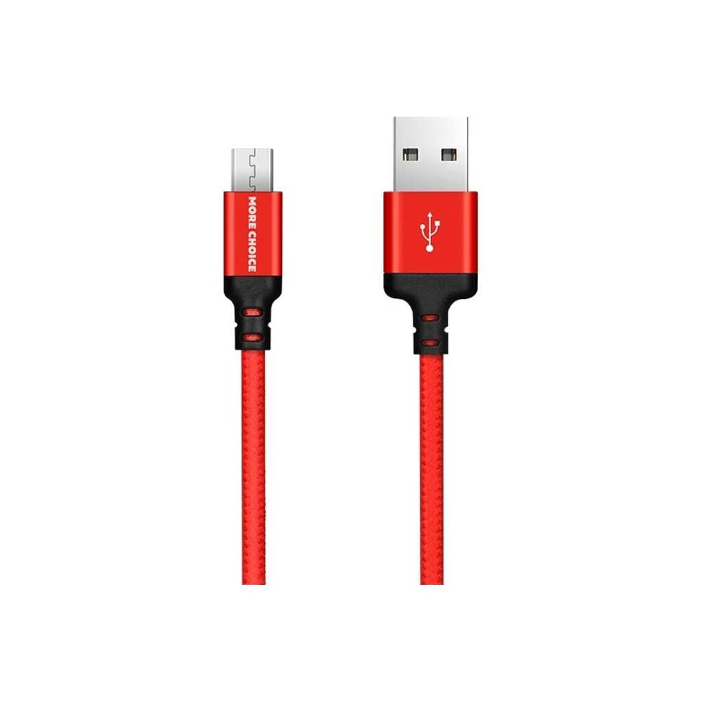 Дата-кабель More Choice USB 2.1A для micro USB нейлон 1м K12m