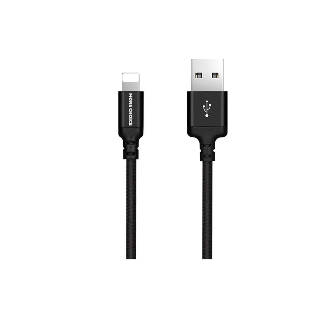 Дата-кабель More Choice USB 2.1A для Lightning 8-pin нейлон 1м K12i