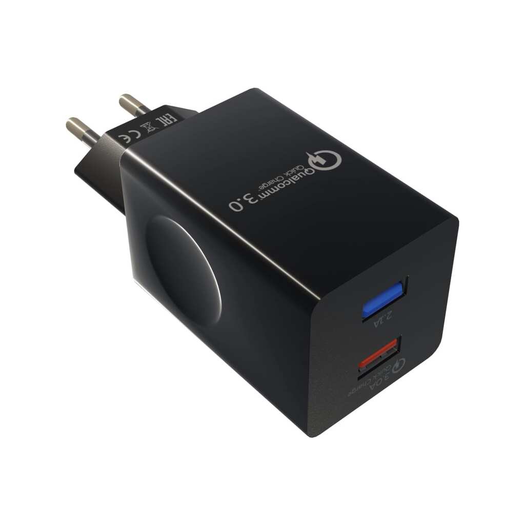 Сетевое зарядное устройство More Choice Smart 2USB 3.0А QC3.0 быстрая зарядка для Type-C NC55QCa