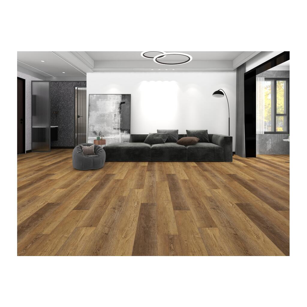 Ламинат Floorwood SPC Quantum 0.5 мм, 43 класс, 4V 1220x228x5 мм, c подложкой, Дуб Томсон/Thomson Oak, 2.23 кв.м 8804