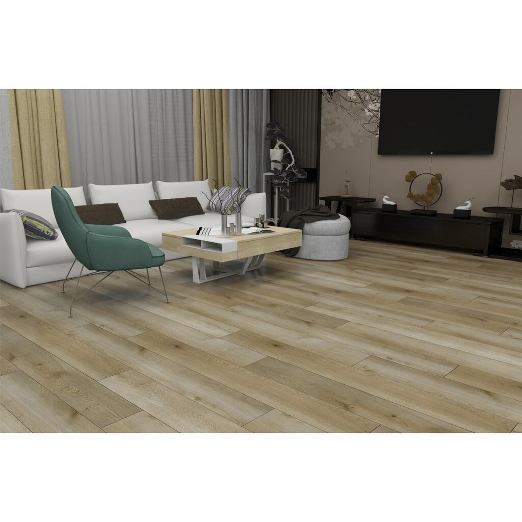 Ламинат Floorwood SPC Quantum 0.5 мм, 43 класс, 4V 1220x228x5 мм, c подложкой, Дуб Франк/Frank Oak, 2.23 кв.м 6532