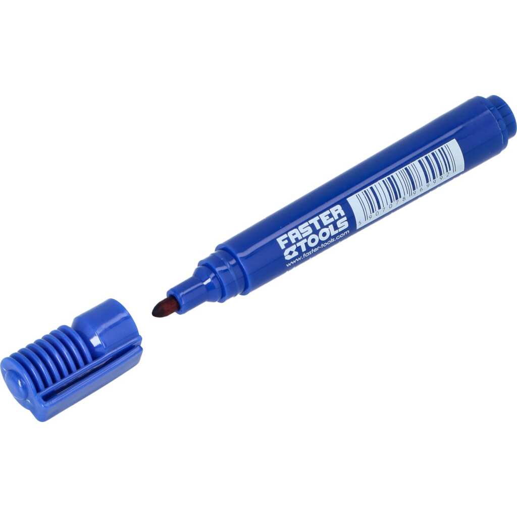 Перманентный маркер FASTER TOOLS синий 6999
