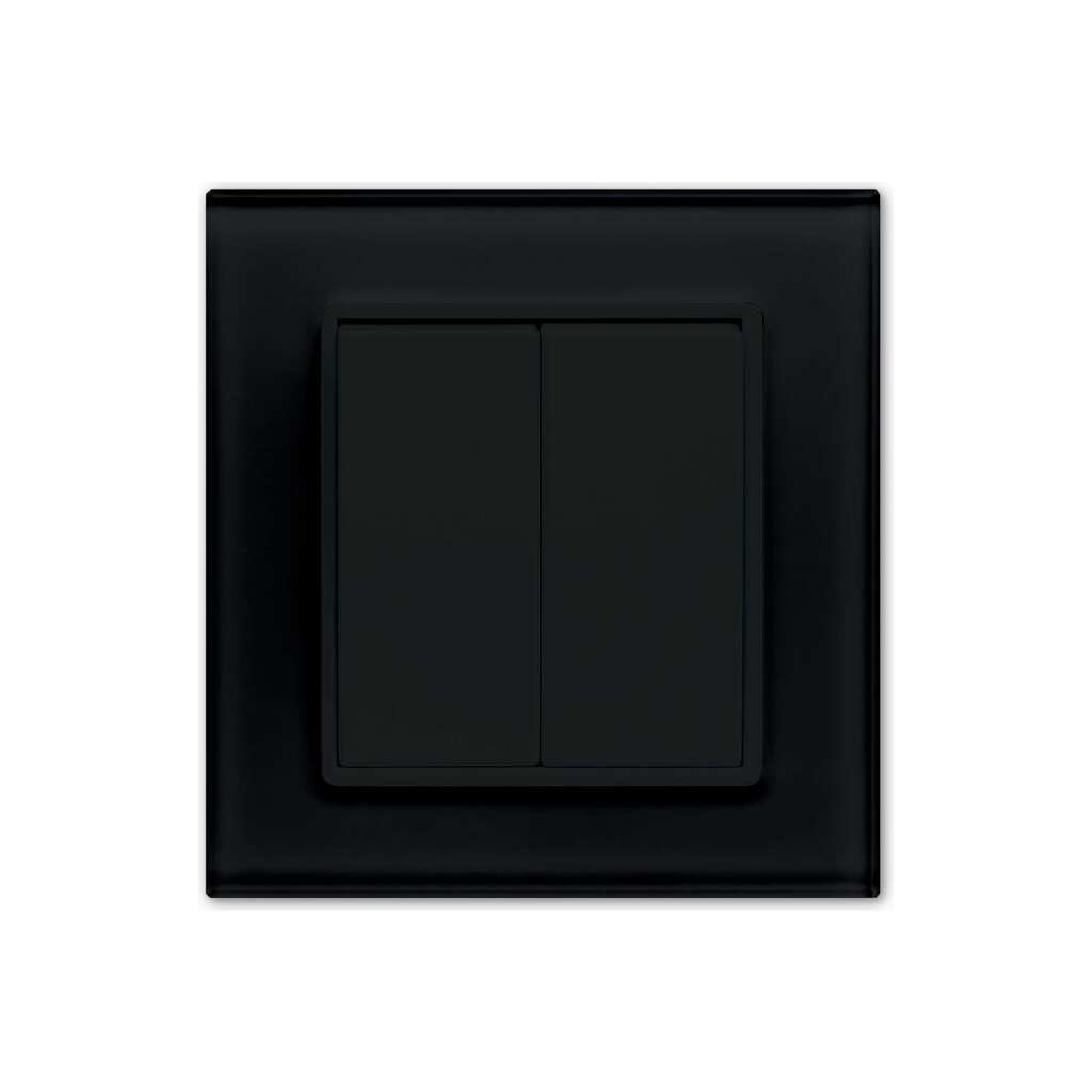 Двухклавишный выключатель Vesta Electric Exclusive Black FVK050120CHR