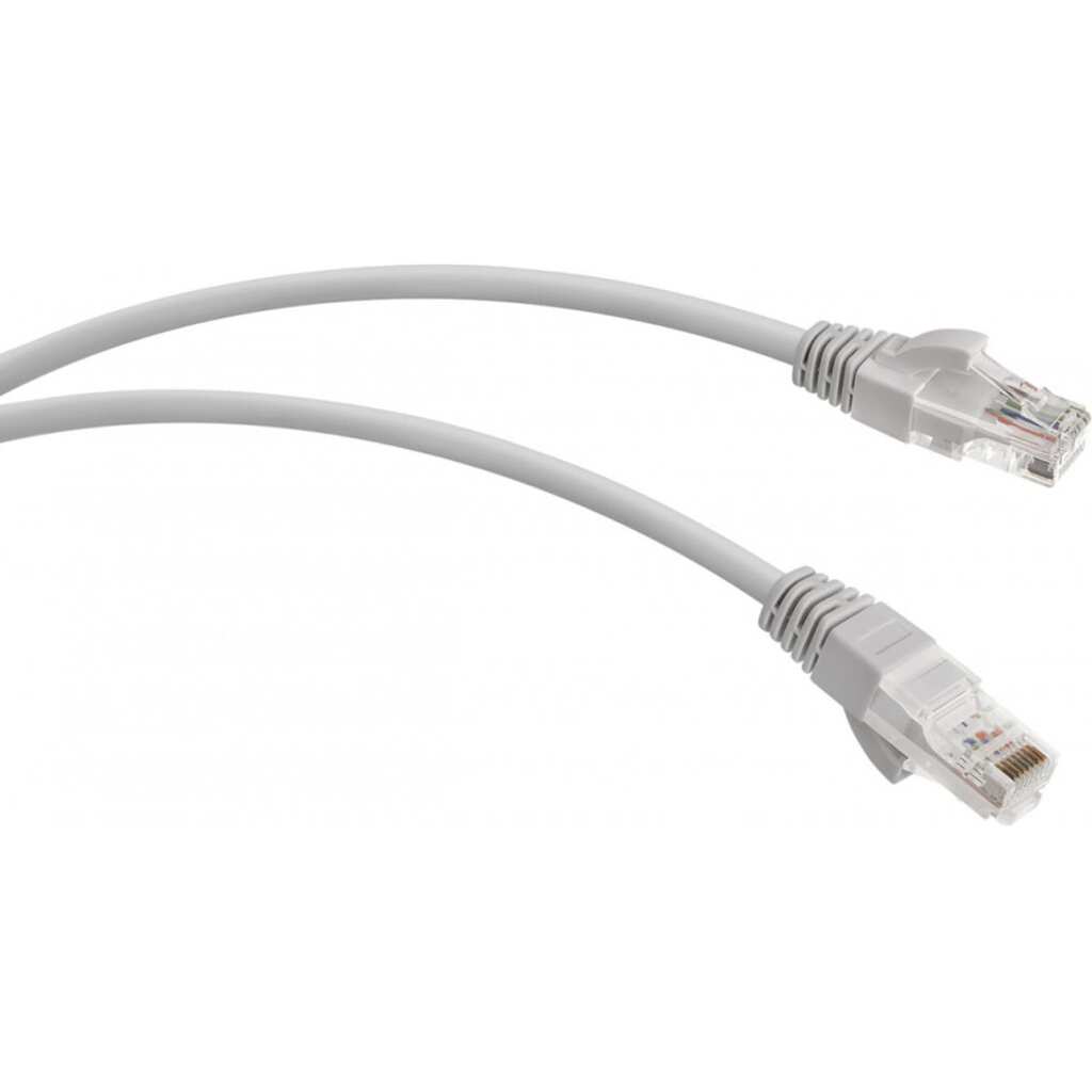 Патч-корд WRline WR-PC-RJ45-UTP-5E-5-GY U/UTP, категория 5е, 2xRJ45, неэкранированный, серый, LSZH, 5м 520159