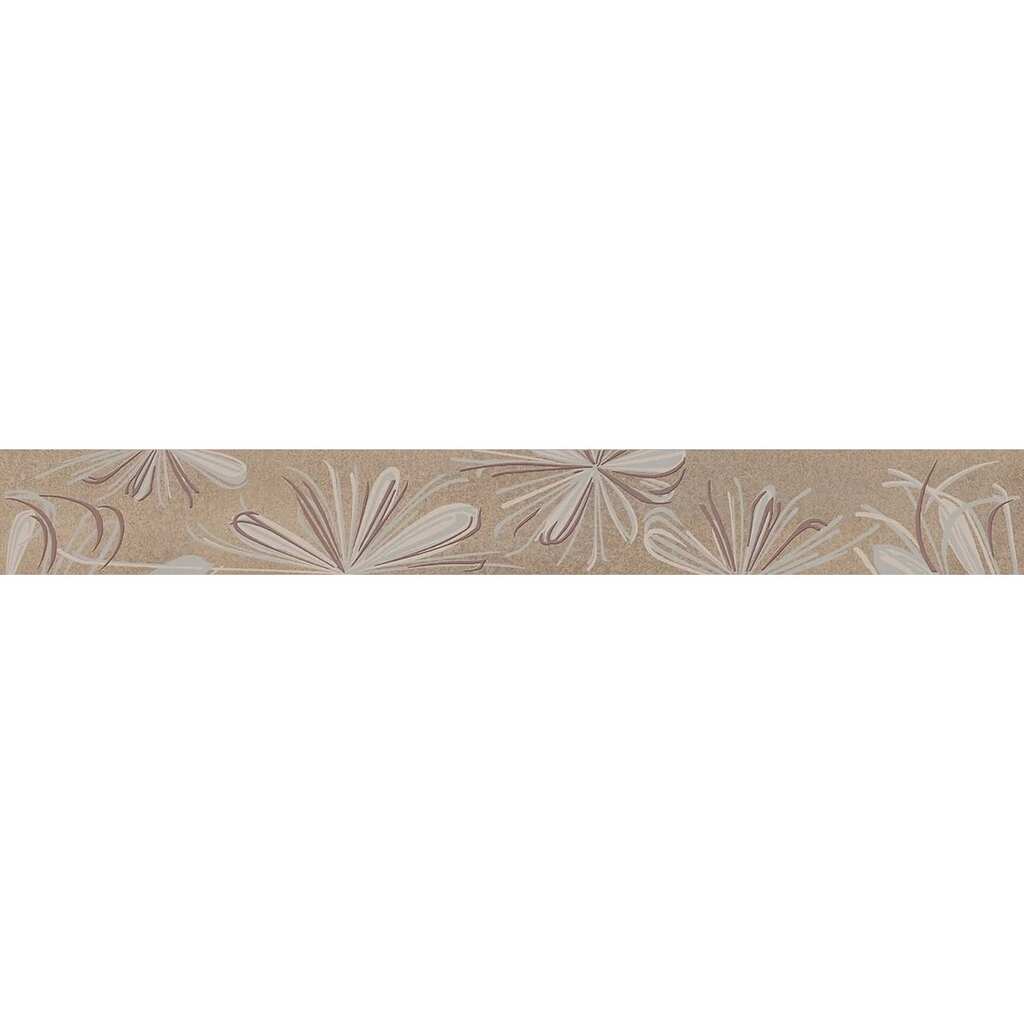 Бордюр Azori Ceramica sonnet beige flower 50,5x6,2 см 1 шт. 587891001