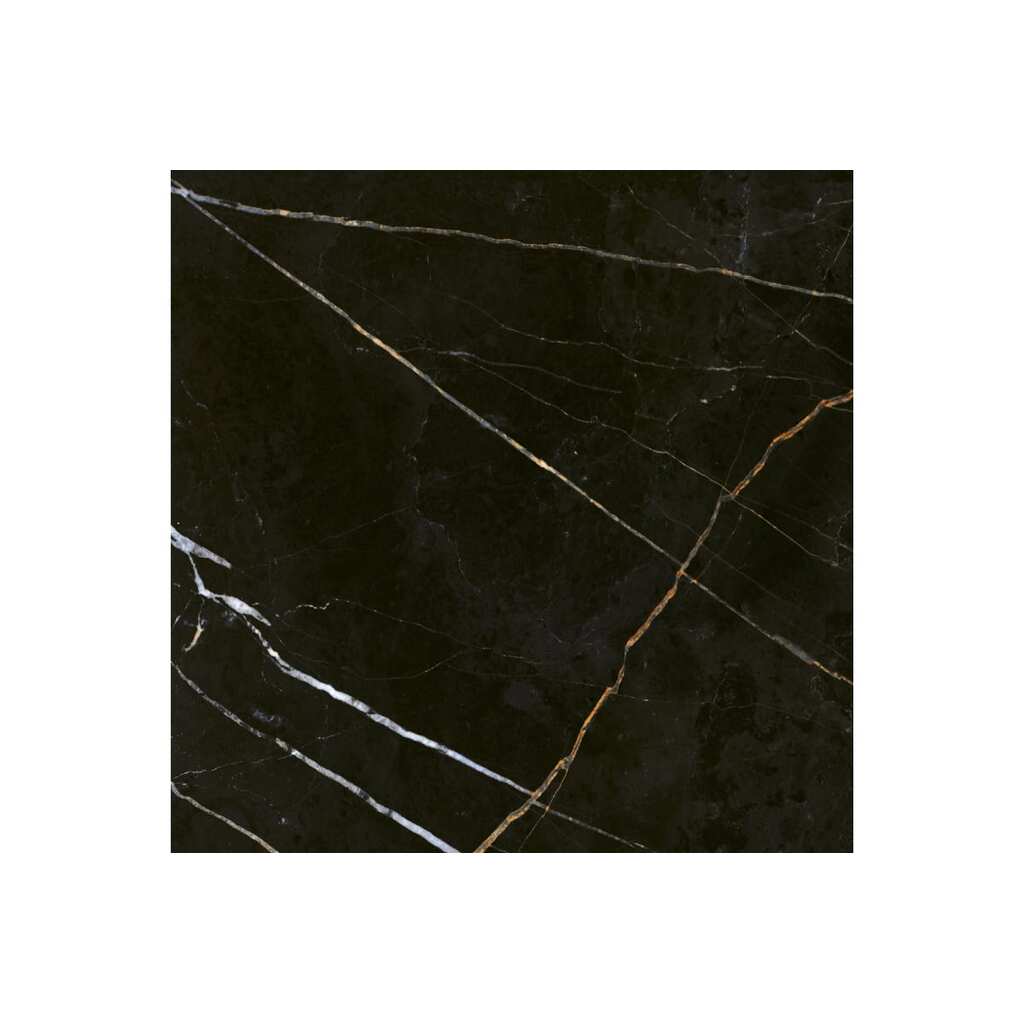 Напольная плитка Eletto Ceramica black and gold 42x42 см 508113001