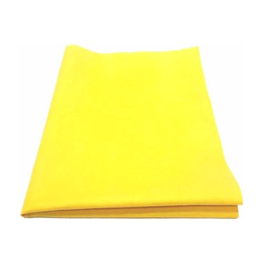 Хозяйственная салфетка ООО Комус микроспан, 34x40 см, МС80-24 желтый, в упаковке 5 шт. 1563640