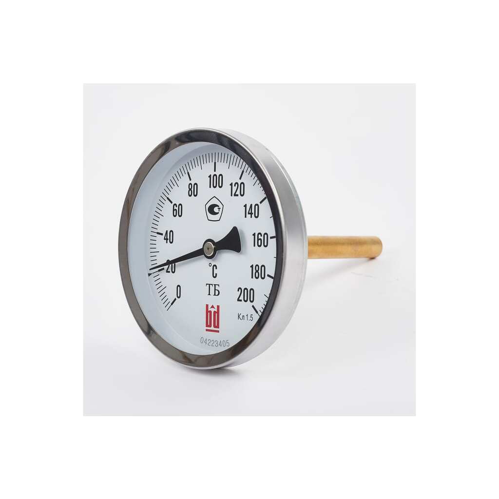 Биметаллический термометр BD ТБ 100Т/64 (0-200С), G1/2, 1,5 рос 532529627