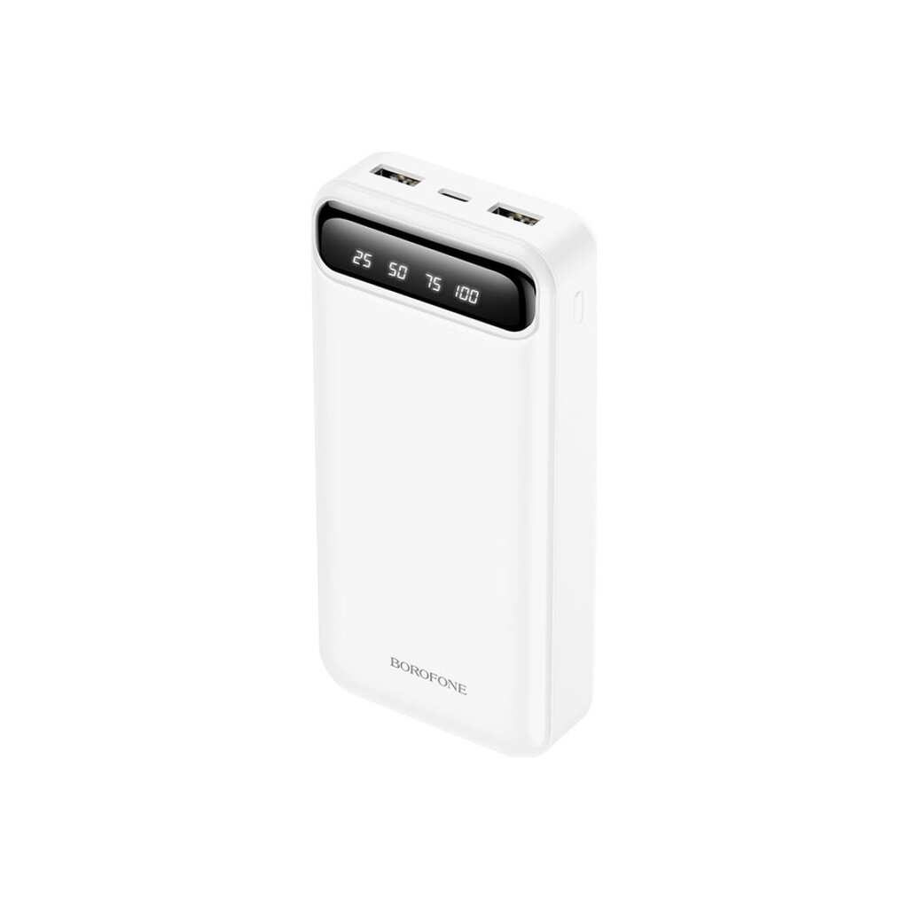 Внешний аккумулятор Borofone bj14 freeway power bank, 2.0а (10000mah), белый 916039