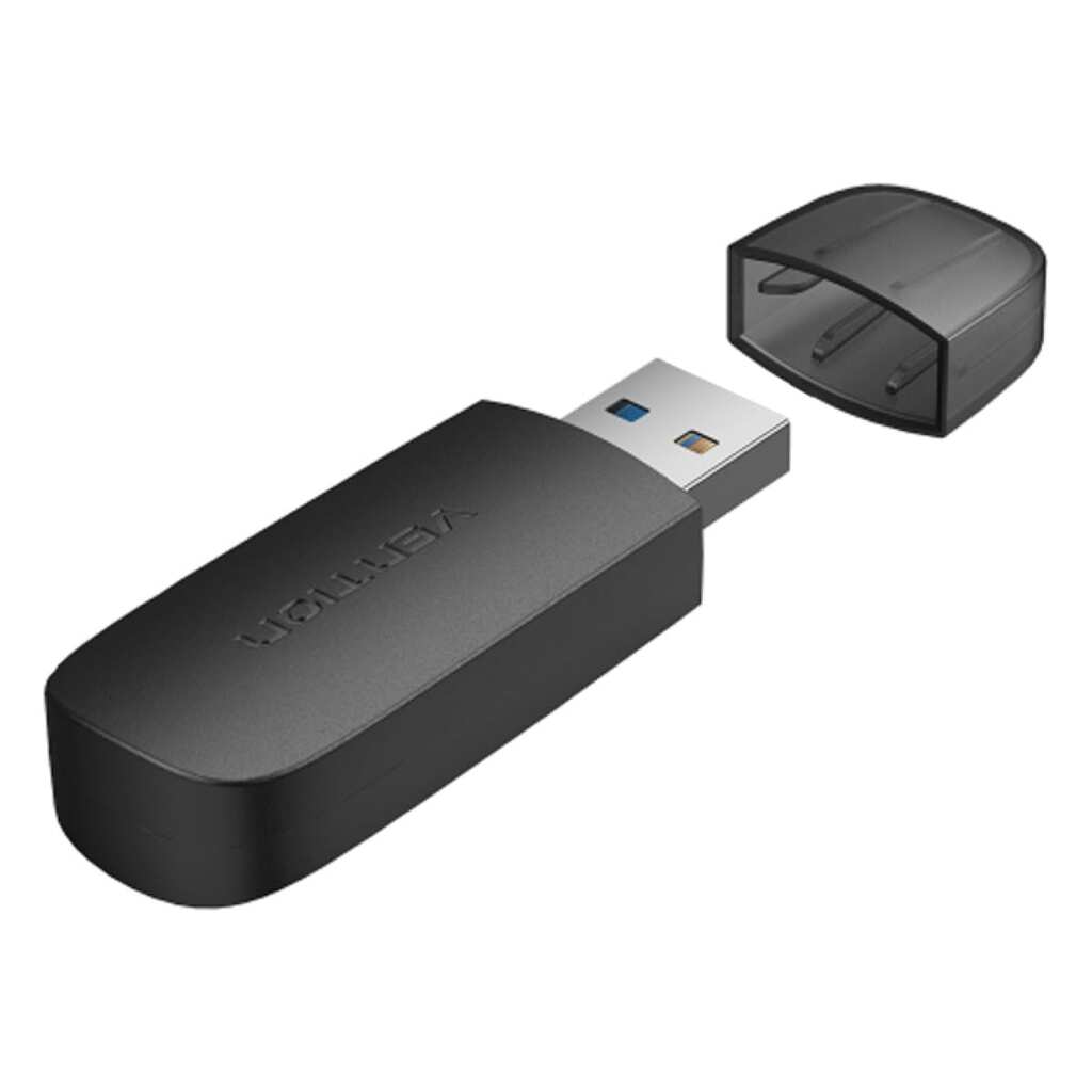 Картридер VENTION USB 3.0 (SD+TF), черный CLGB0