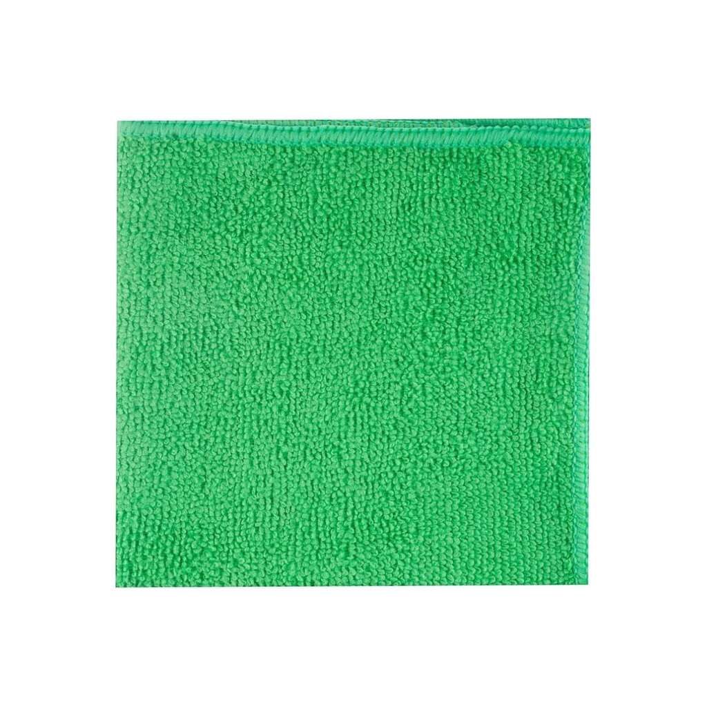 Универсальная хозяйственная салфетка ООО Комус из микрофибры 200 г/кв. м, 30x30 см, зеленый 1612797