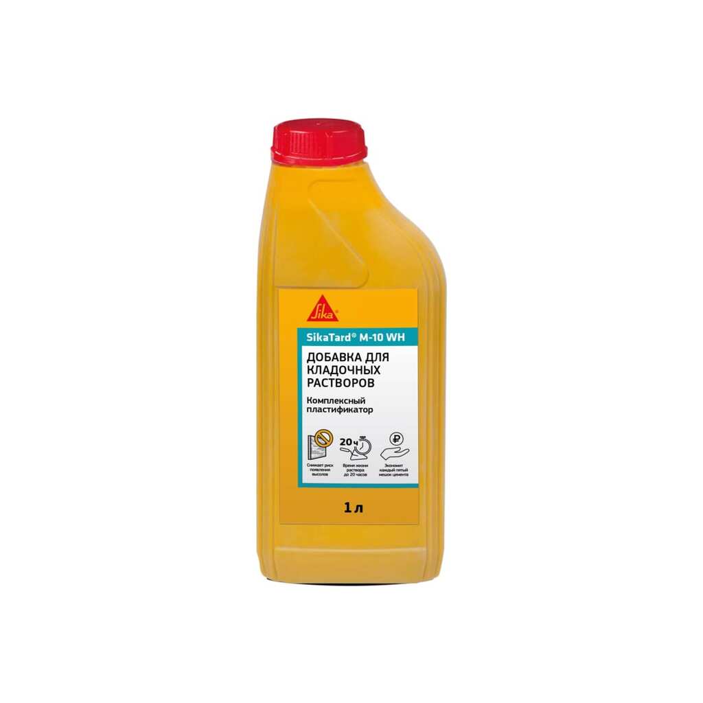 Комплексный пластификатор для кладочных растворов Sika Tard M-10 WH, 1 л 670395