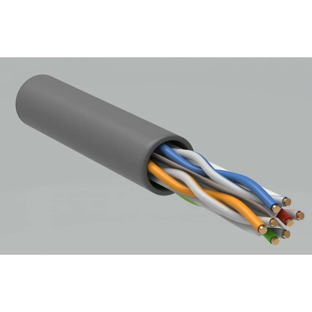 Кабель связи ITK витая пара U/UTP 23AWG кат. 6 4х2 LSZH 305м LC1-C604-121