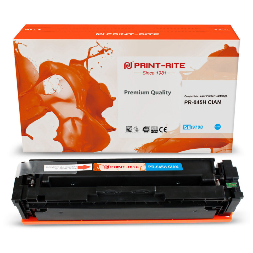 Картридж лазерный Print-Rite TFC448CPU1J PR-045H CIAN 045H blue ((2200стр.) для Canon LBP 611Cn/613Cdw/631Cn/633Cdw/635Cx) (PR-045H CIAN)