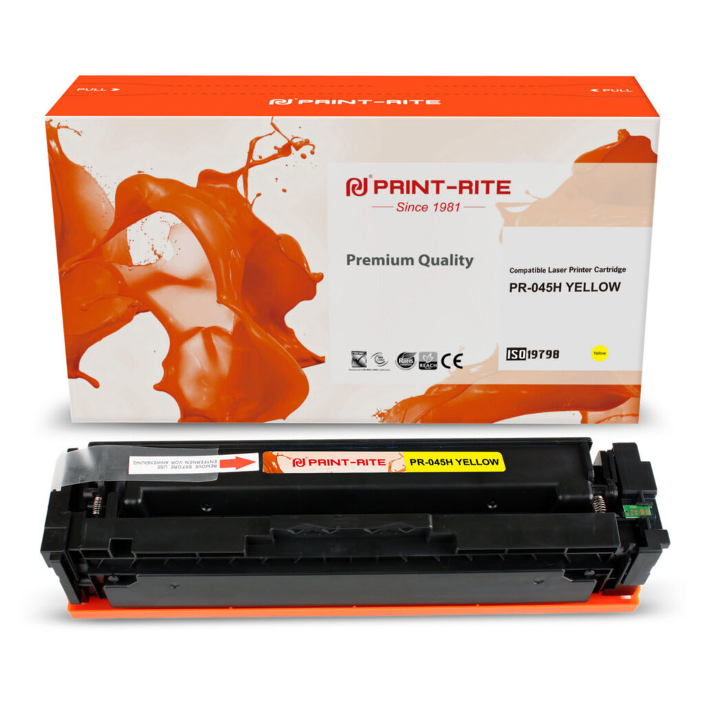 Картридж лазерный Print-Rite TFC450YPU1J PR-045H YELLOW 045H yellow ((2200стр.) для Canon LBP 611Cn/613Cdw/631Cn/633Cdw/635Cx) (PR-045H YELLOW)