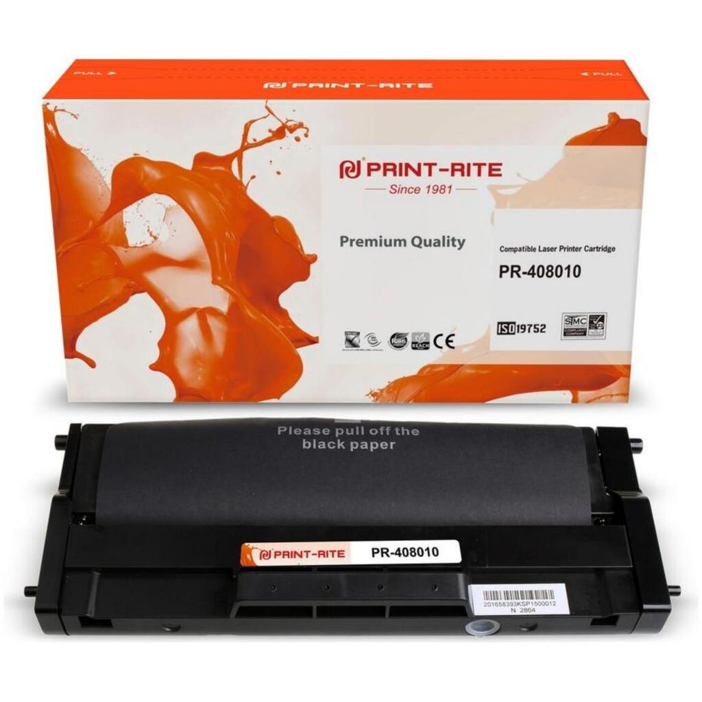 Картридж лазерный Print-Rite TFR533BPU1J PR-408010 408010 black ((1500стр.) для Ricoh Aficio SP 150/SP 150SU) (PR-408010)