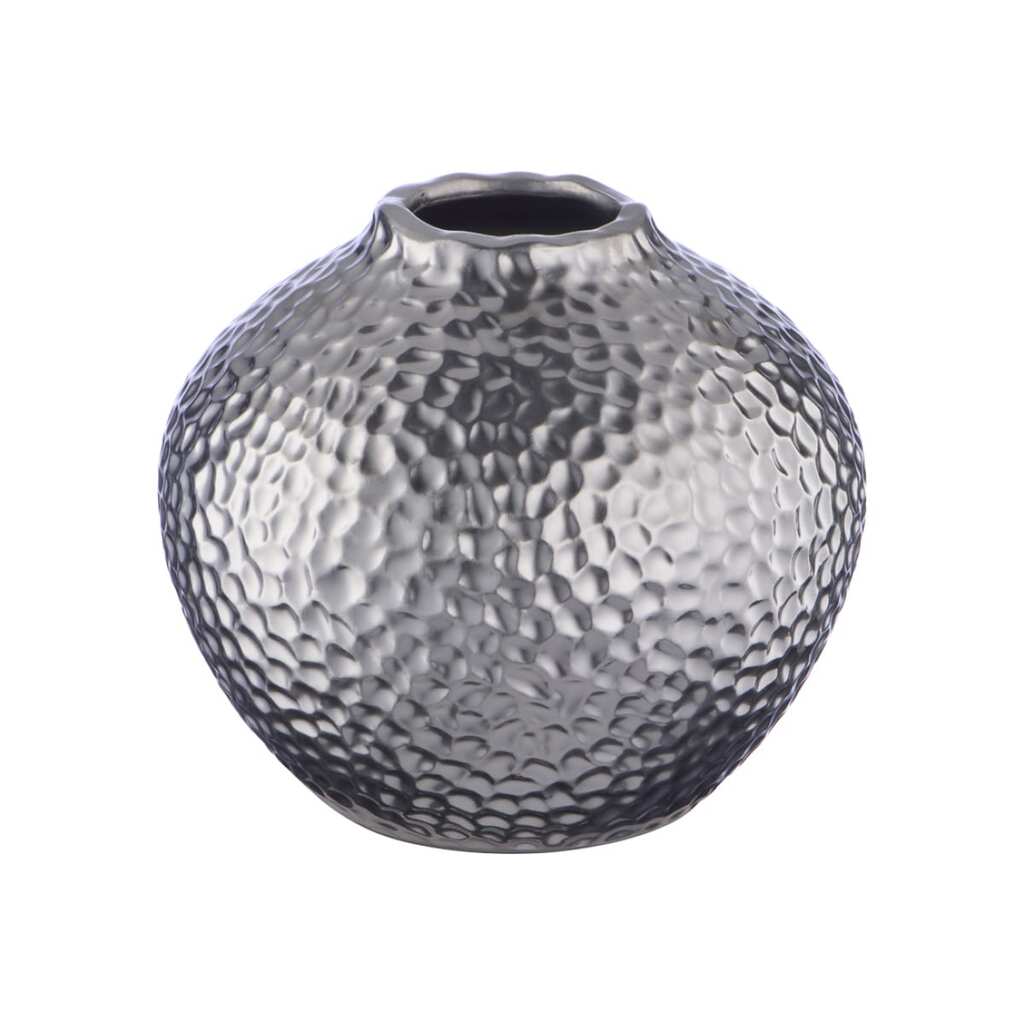 Декоративная ваза Вещицы этно, 150х150х130, серебряный Cha6