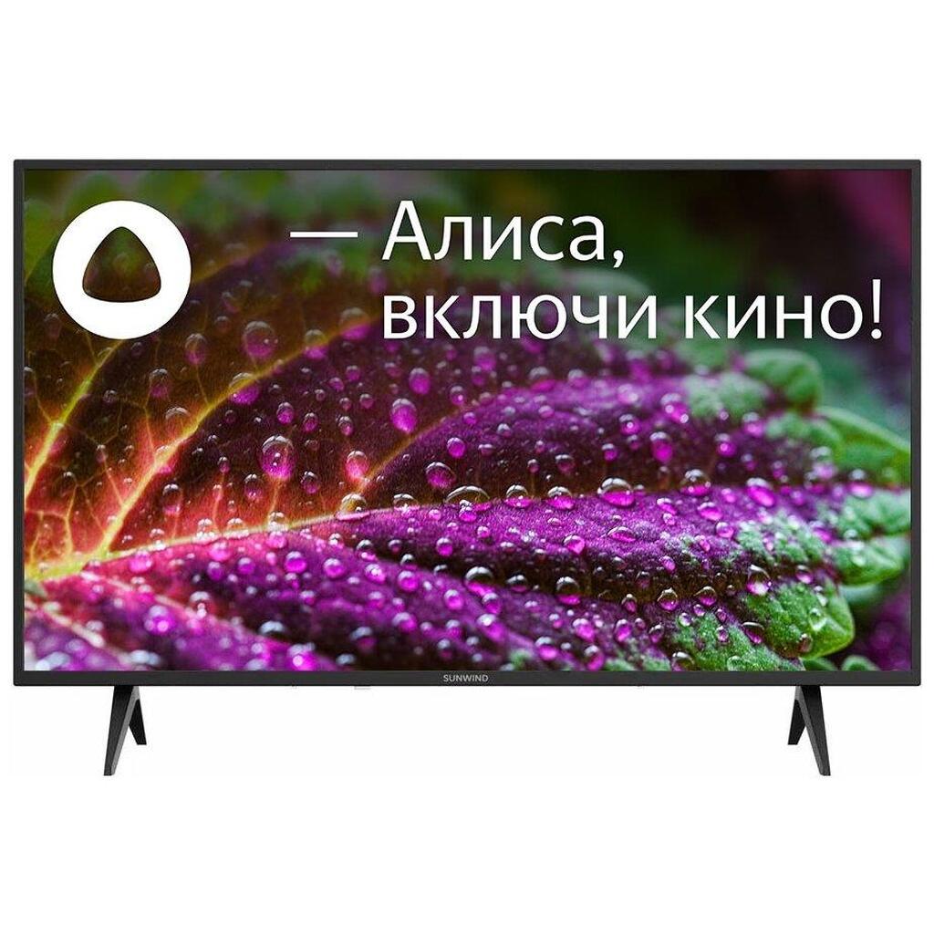 Телевизор FULL HD, черный, СМАРТ ТВ, Яндекс.ТВ SUNWIND SUN-LED43XS301