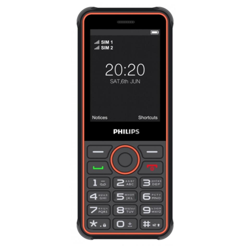 Мобильный телефон Philips Xenium E2301 D.Gray (CTE2301DG/00) CTE2301DG/00_ВУ