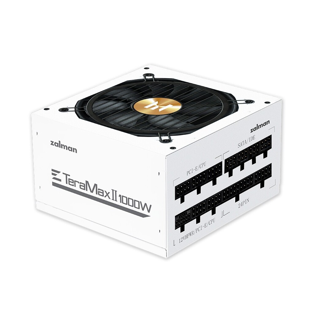 Блок питания 1000W Zalman TeraMax II (ATX12V v3.0, APFC, 12cm Fan, 80+ Gold Gen5, Full Modular, Retail) (ZM1000-TMX2 WH)